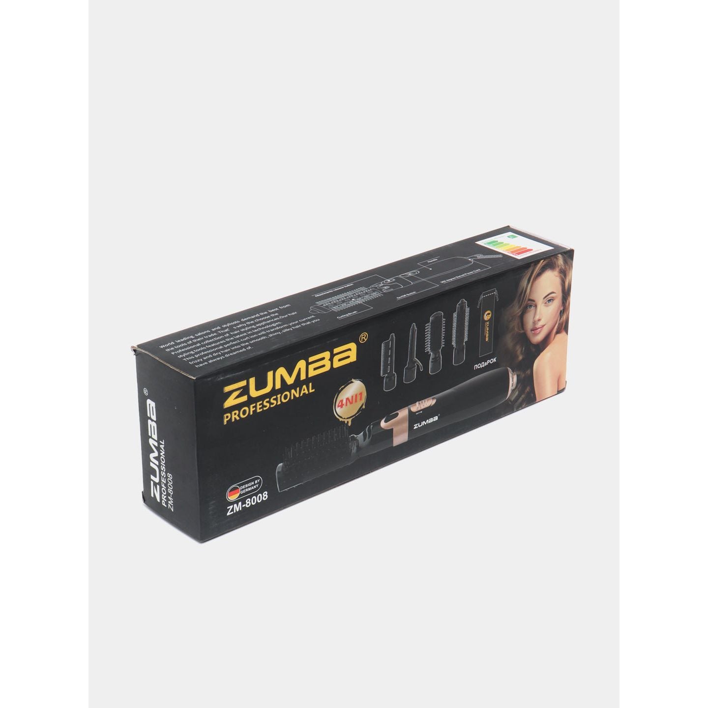 Hair dryer comb-styler Zumba ZM-8008, 4 attachments
