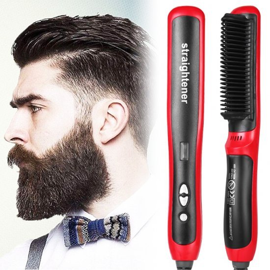 Hair & Beard Brush Straightener BuyIt.lb