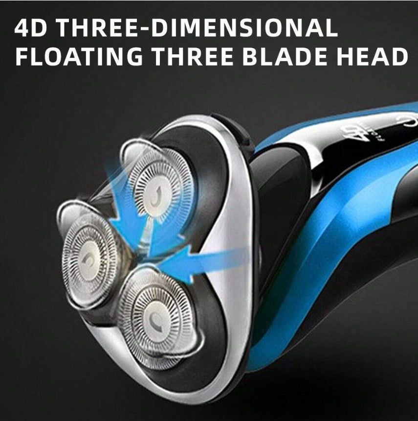 POVOS PQ9601 4D Independent Floating Head Rotary Shaver, Whole Body Washable, Men's Birthday Gift PQ9601