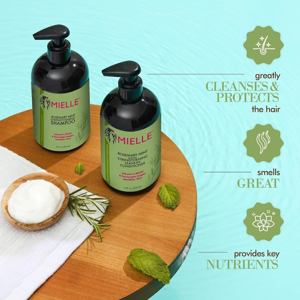 Mielle, Rosemary Mint Strengthening Shampoo 355ml