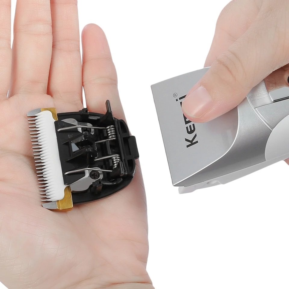 Kemei KM - 838 Rechargeable Hair Clipper Trimmer LCD Display