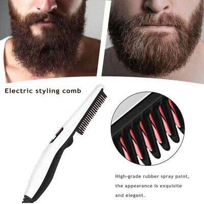 Beard Straightener Comb Quick Heated Brush Styler For Mens DOB STYLER