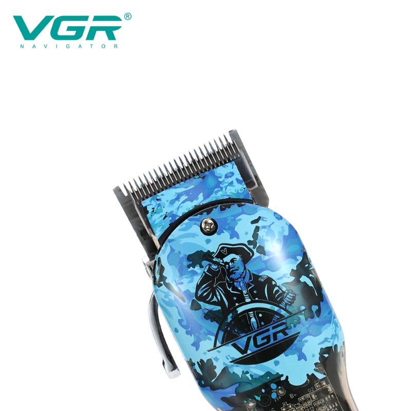 VGR V-685 Stylish Camouflage Hair Trimmers, Sharp and Durable Blade, LCD Display, Transparent Body