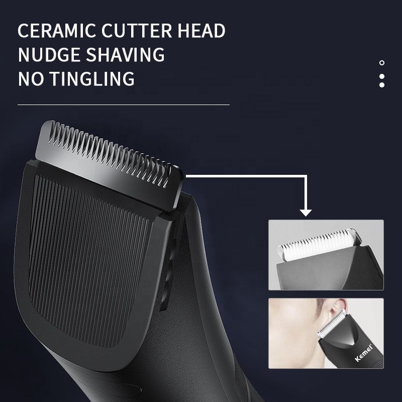 Kemei KM-1838 Professional Body Hair Clipper For Men And Women, Waterproof, 1.5-Hour Charging For 90-Minute Use With LED Light