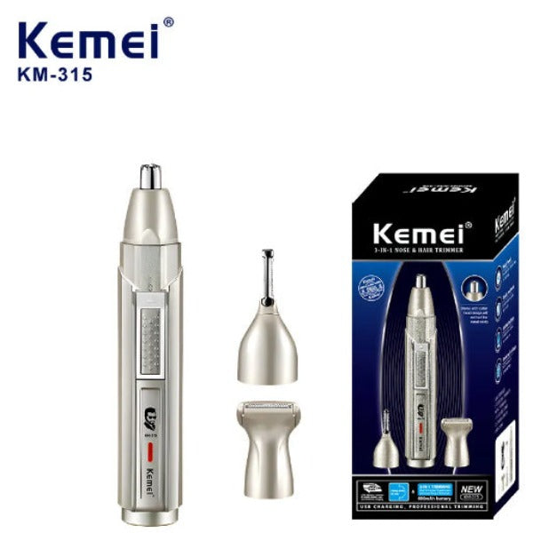 Kemei Rechargeable Ear Nose Hair Trimmer For Men&Women KM-315 BuyIt.lb
