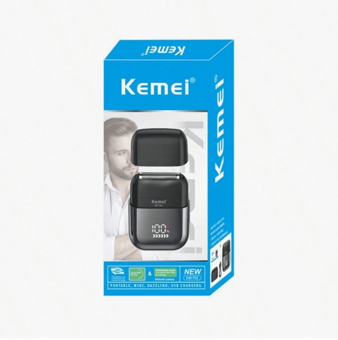 Kemei KEMEI Km-T82 Usb Reciprocating Electric Shaver Washable Digital Display Professional Electric Portable Travel Bread Trimmer