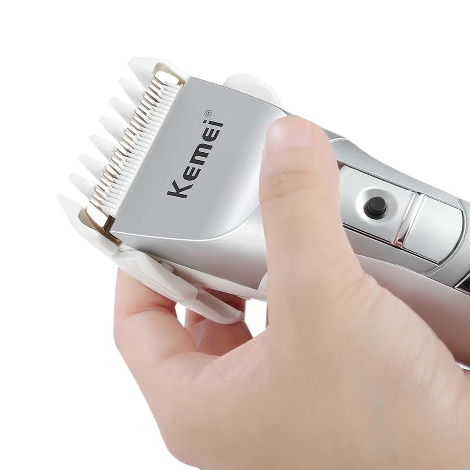 Kemei KM - 838 Rechargeable Hair Clipper Trimmer LCD Display