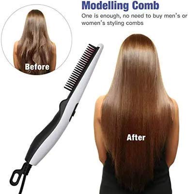 Beard Straightener Comb Quick Heated Brush Styler For Mens DOB STYLER