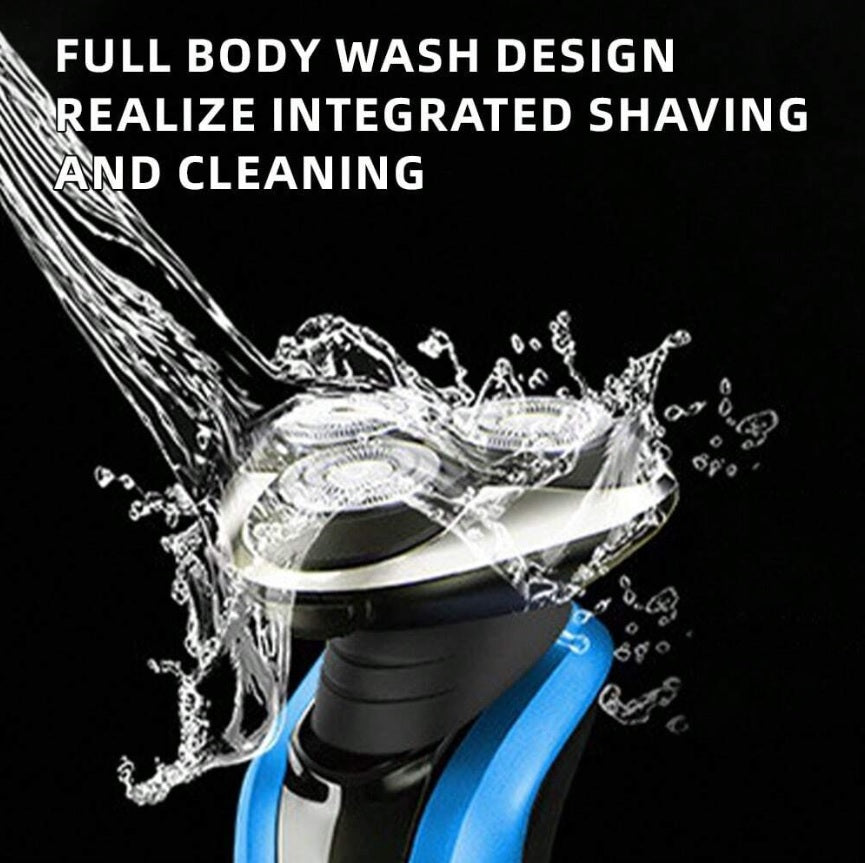 POVOS PQ9601 4D Independent Floating Head Rotary Shaver, Whole Body Washable, Men's Birthday Gift PQ9601