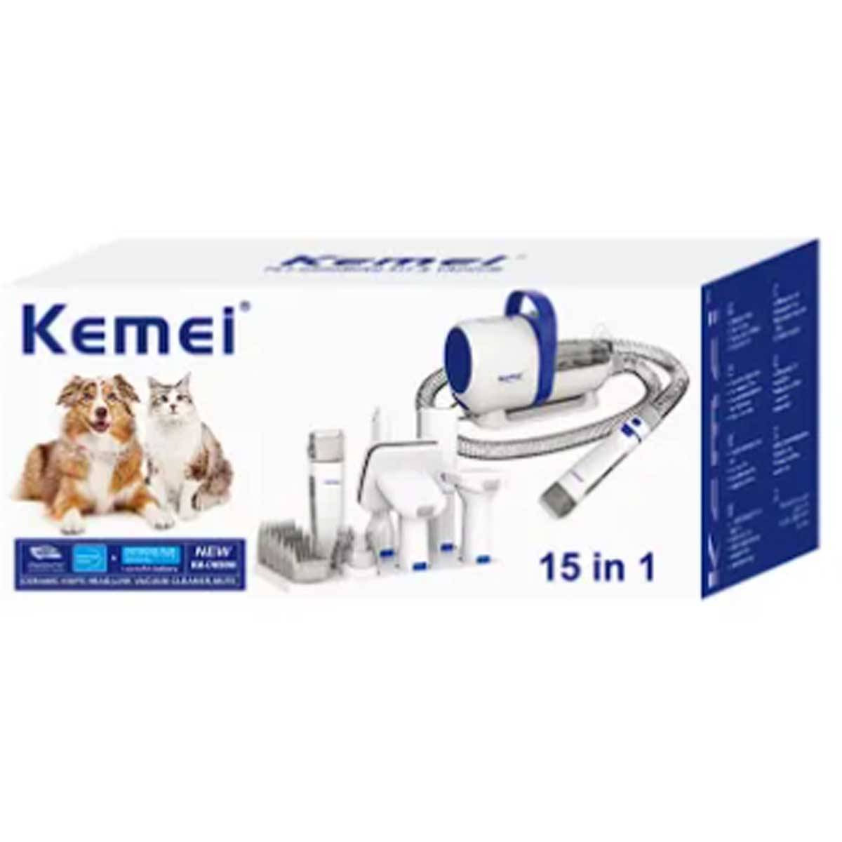 Kemei KM-2098 Pet Grooming Kit with Vacuum