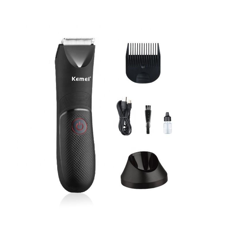 Kemei KM-1838 Professional Body Hair Clipper For Men And Women, Waterproof, 1.5-Hour Charging For 90-Minute Use With LED Light