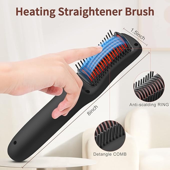 MEXITOP Cordless Hair Straightener Brush MX-2799 BuyIt.lb