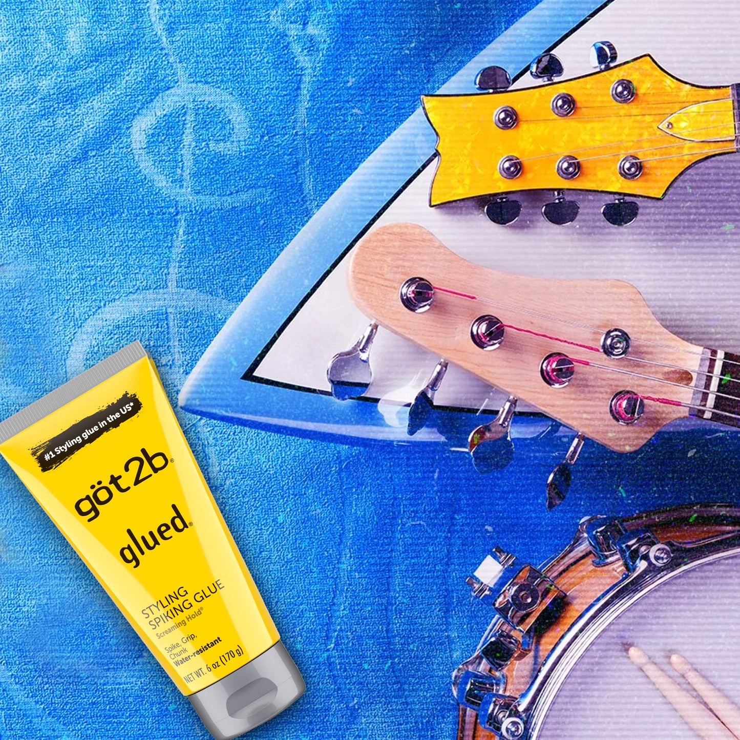 got2b Glued Styling Spiking Hair Gel, Water-Resistant, Bold, Screaming Hold Spikes