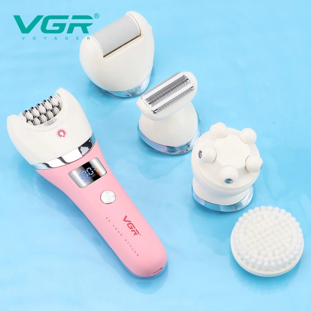 VGR V-759 5 in 1 New Design Metal Trimmer Professional Cordless Hair Trimmer Women's Shaver V759