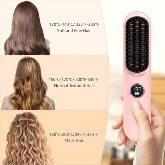 2-in-1 Digital Display Hair Styler & Beard Straightener