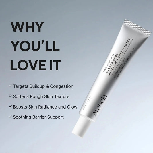 ARENCIA FACIAL MOISTURIZER ERASER SHOT GLYCOLIC ACID BOOSTER