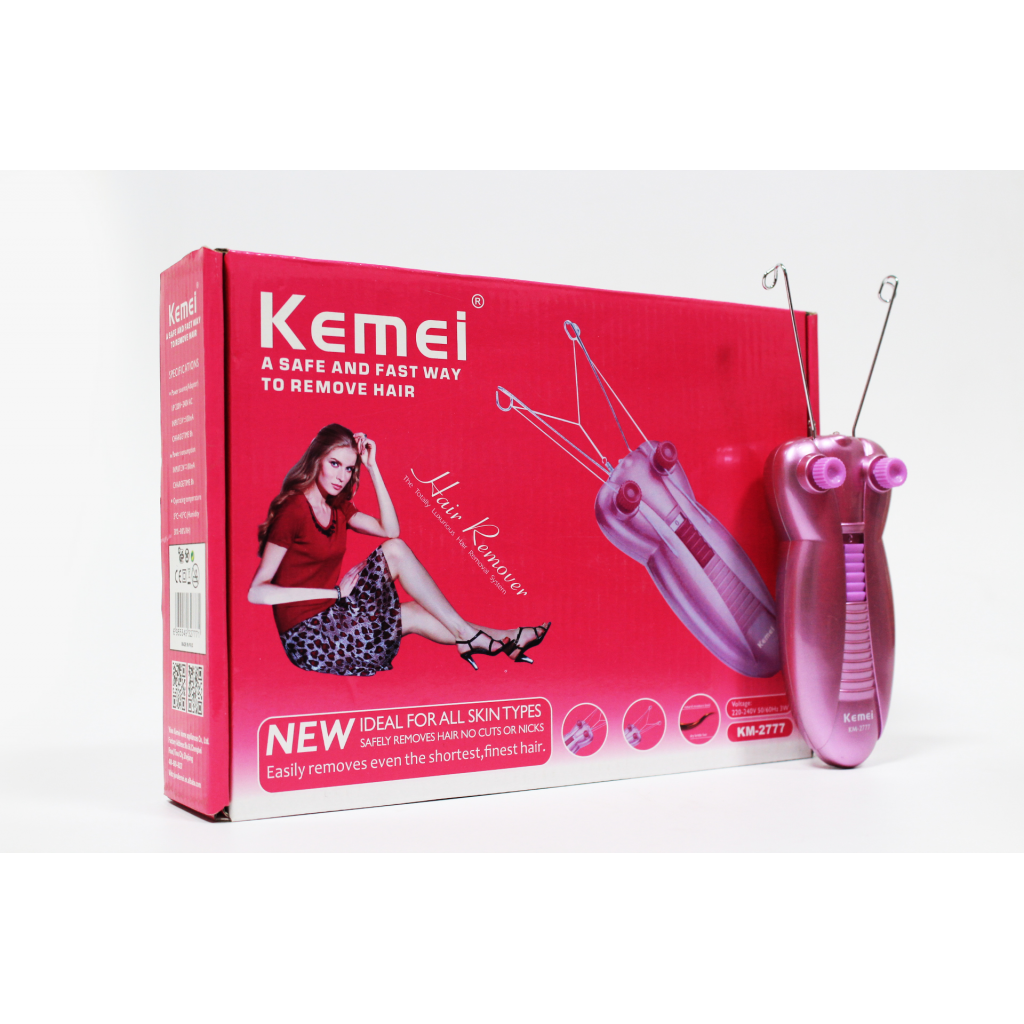 Kemei KM-2777 Epilator Lady Face Cotton Thread Defeather Epilator