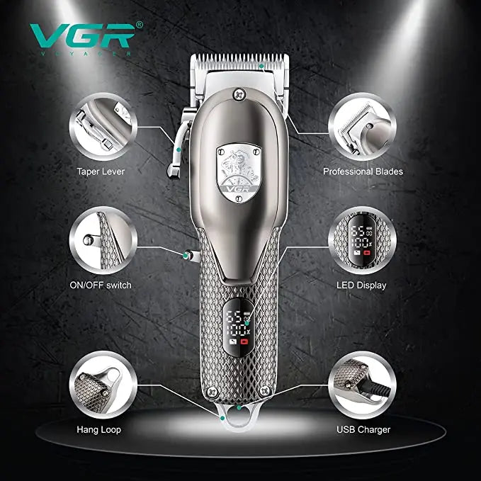 VGR V-276 Digital Display Hair Clipper