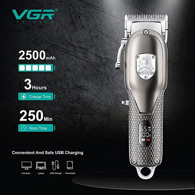 VGR V-276 Digital Display Hair Clipper