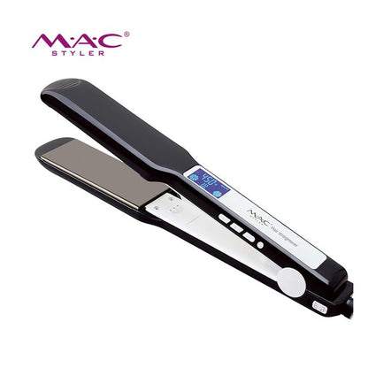 MAC MC-2034 Professional Hair Straightener | Titanium Flat Iron, Adjustable Button Control, Keratin Treatment for Salon Quality Care BuyIt.lb