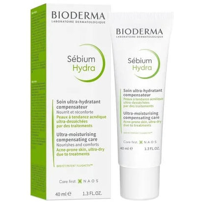 Bioderma Sebium Hydra 40ml – Intense Moisturizer for Dehydrated, Irritated Skin