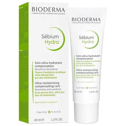 Bioderma Sebium Hydra 40ml – Intense Moisturizer for Dehydrated, Irritated Skin