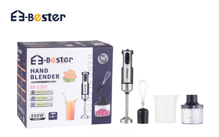 Bester EE-1202 4 In 1 Hand Blender With Complete Accessories