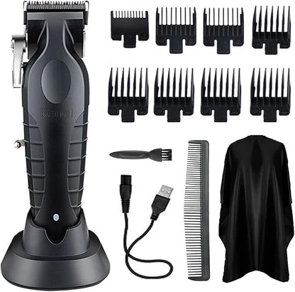 KEMEI km 2296 Professional Cordless Hair Clippers for Men, Rechargeable Hair/Beard Trimmers with Base, Adjustable Haircut Machine for Stylists BuyIt.lb