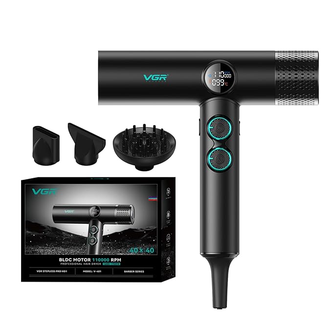 VGR V-401 PRM11000+ BLDC High Speed Barber Salon Professional Ioinc Hair Dryer BuyIt.lb