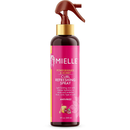 Mielle Organics Pomegranate & Honey Curl Refreshing Spray, Moisturizing Defining Mist For Thick Curly Hair Type 4 Hair, Treatment For Volume, Shine, & Frizz Control, 8-Fluid Ounces BuyIt.lb