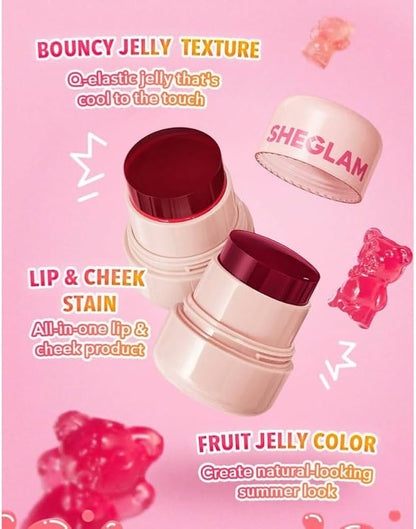 SHEGLAM Jelly-Licious Hydrating Lip & Blush Tint-Howdy