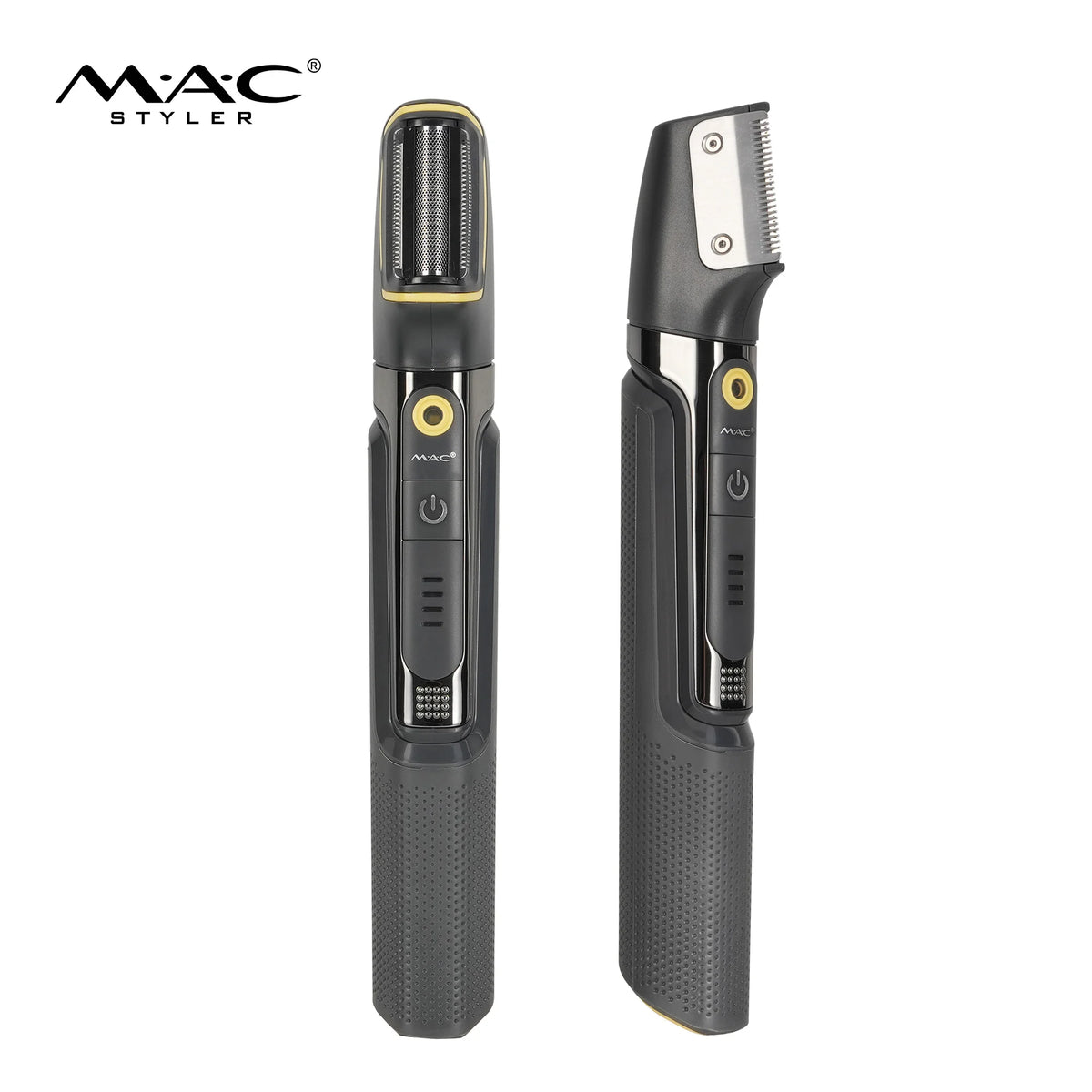 MAC Styler MC-5829 2-in-1 Men's Care Set – Electric Foil Shaver and Hair Clipper Trimmer, 45 Degree Acute Angleblade, USB Rechargeable,