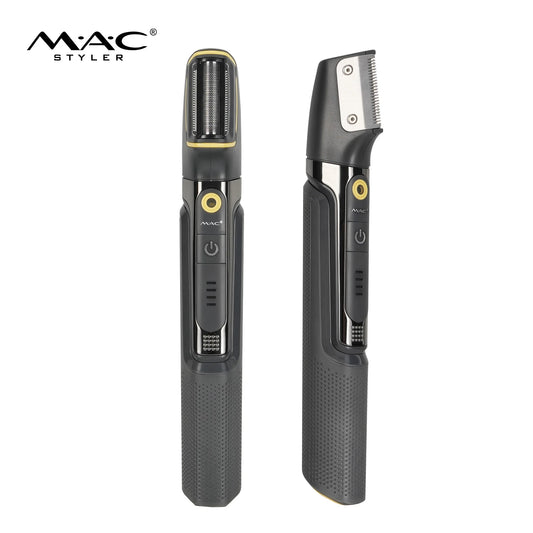 MAC Styler MC-5829 2-in-1 Men's Care Set – Electric Foil Shaver and Hair Clipper Trimmer, 45 Degree Acute Angleblade, USB Rechargeable,