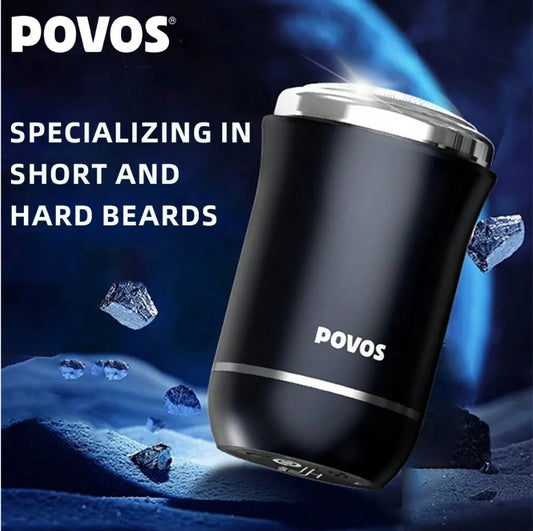 POVOS Lightweight Portable Electric Shaver, Travel Razor, Perfect Gift For Boyfriend Or Husband, Model PQ1000
