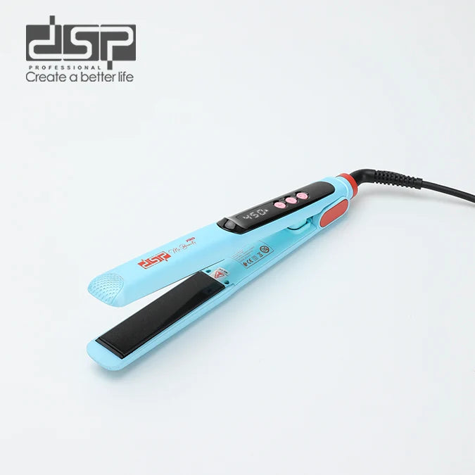 DSP 11638 Hair Straightener – 6 Heat Settings – LCD Display – 77-Second Heat-Up