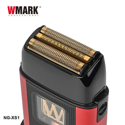WMARK Electric Foil Shavers for Men Electric Razor for Men Beard Shaver Cordless Maglev Vector Motor 10000RPM, Stainless Steel Gold-Titanium Coating 3 Floating Blades, USB-C Rechargeable NG-XS1