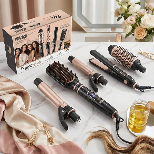 DSP 20913 4-in-1 Hair Straightener & Curler