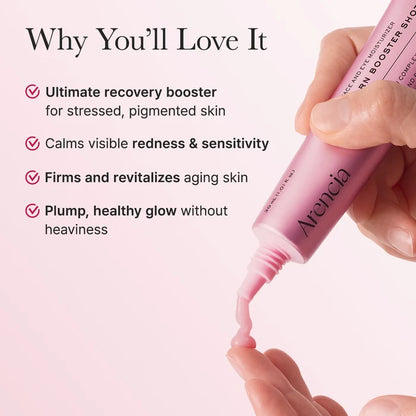 Arencia PDRN Booster Shot Serum, Rosy-PDRN & Peptides for Glowy, Healthy Skin, 30ml/1.01 fl oz