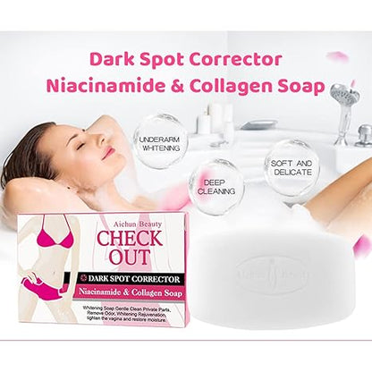 AICHUN BEAUTY Imported Product Face Body Collagen Soap Clean Private Parts 40g/1.41oz
