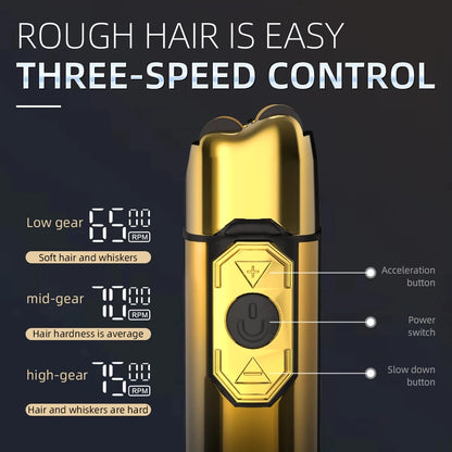 Kemei TX10 Electric Shaver with LED Display Screen Rechargeable Hair Beard Foil