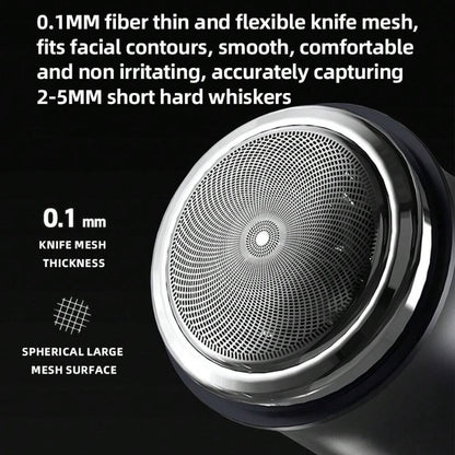 POVOS Lightweight Portable Electric Shaver, Travel Razor, Perfect Gift For Boyfriend Or Husband, Model PQ1000