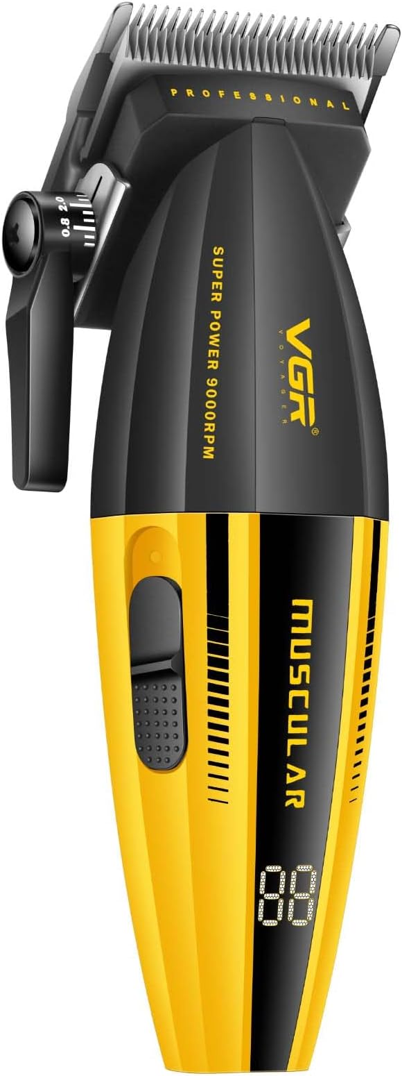 VGR 285 Fresh Fade Hair Clippers for Men, 9000RPM Professional Barber Clippers for Hair Cutting, Cordless Small Hair Trimmer Lightweight Versatile Barber Kit with 6 Magnetic Guide Combs, LED Display BuyIt.lb