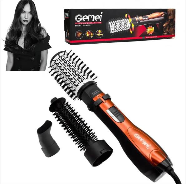 Gemei GM 4828 PRO Dryer Curling Iron Ceramic Ionization Brush 3 in 1