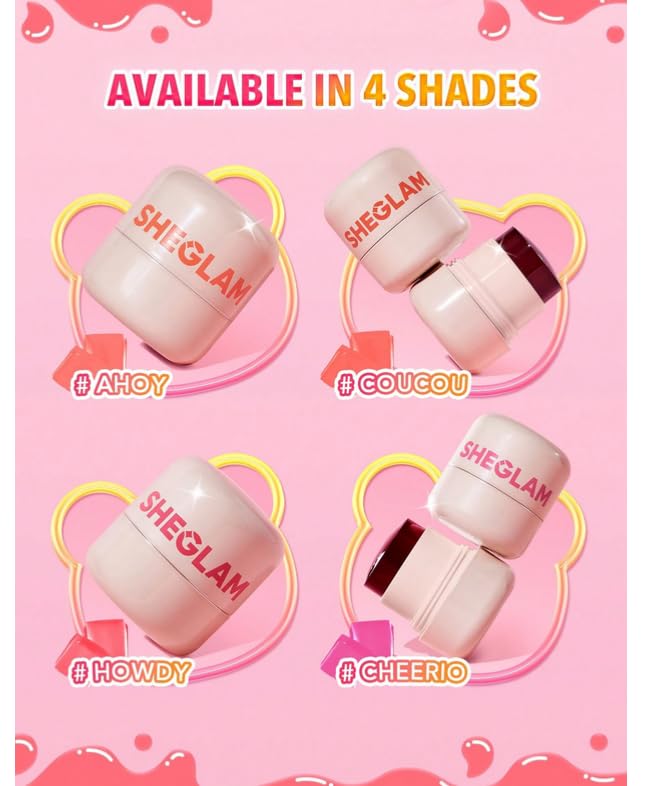 SHEGLAM Jelly-Licious Hydrating Lip & Blush Tint-Howdy