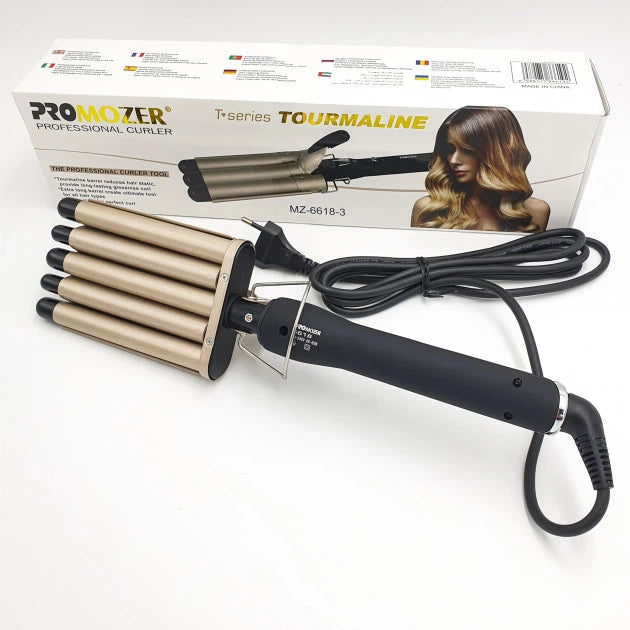 Pro Mozer Ceramic MZ-6618-5 Curling iron five waves ceramic hair curling iron