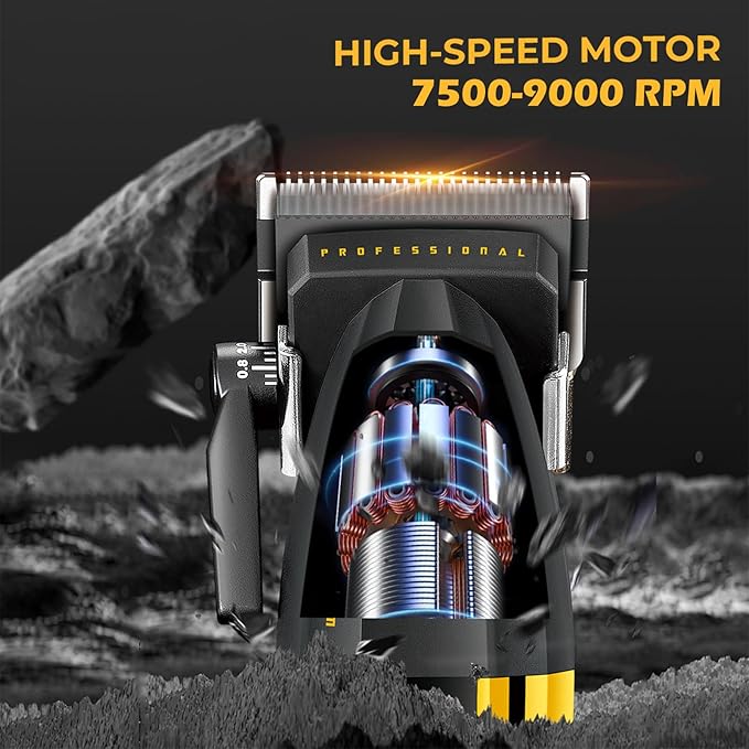 VGR 285 Fresh Fade Hair Clippers for Men, 9000RPM Professional Barber Clippers for Hair Cutting, Cordless Small Hair Trimmer Lightweight Versatile Barber Kit with 6 Magnetic Guide Combs, LED Display BuyIt.lb