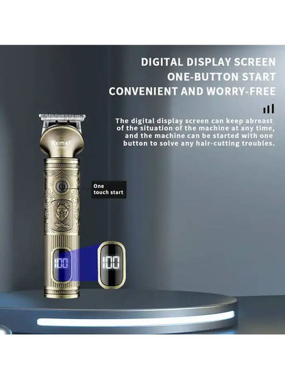 Kemei KM-1637 Digital 21 in 1 Grooming Kit With Lithium Batteries (Trimmer, Shaver, Body Groomer & Nose Trimmer All in One)