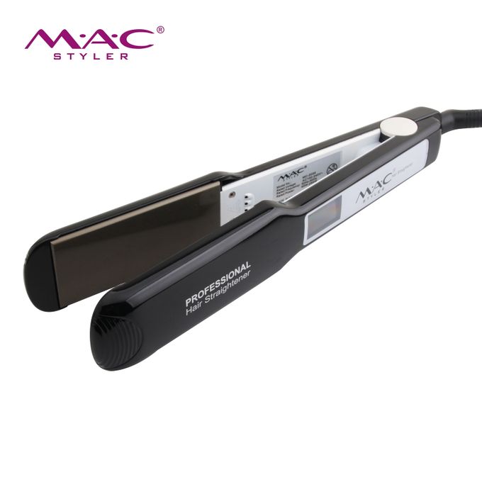 MAC MC-2034 Professional Hair Straightener | Titanium Flat Iron, Adjustable Button Control, Keratin Treatment for Salon Quality Care BuyIt.lb