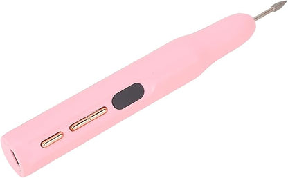 Portable Electric Nail File With Nail Lamp, Rechargeable Nail Remover Pen Type Multifunctional Grinder for Nail Salon With LED Light, Improve Efficiency (