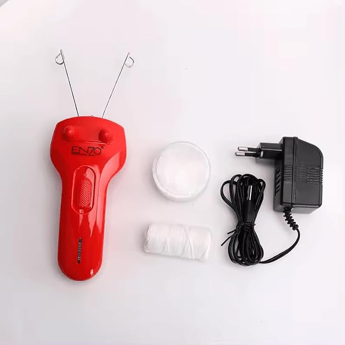 ENZO EN-6089 Electric Cotton Thread Body & Facial Hair Removal Epilator for Women - Precision Hair Removal with Gentle, Effective Results, 220-240V,